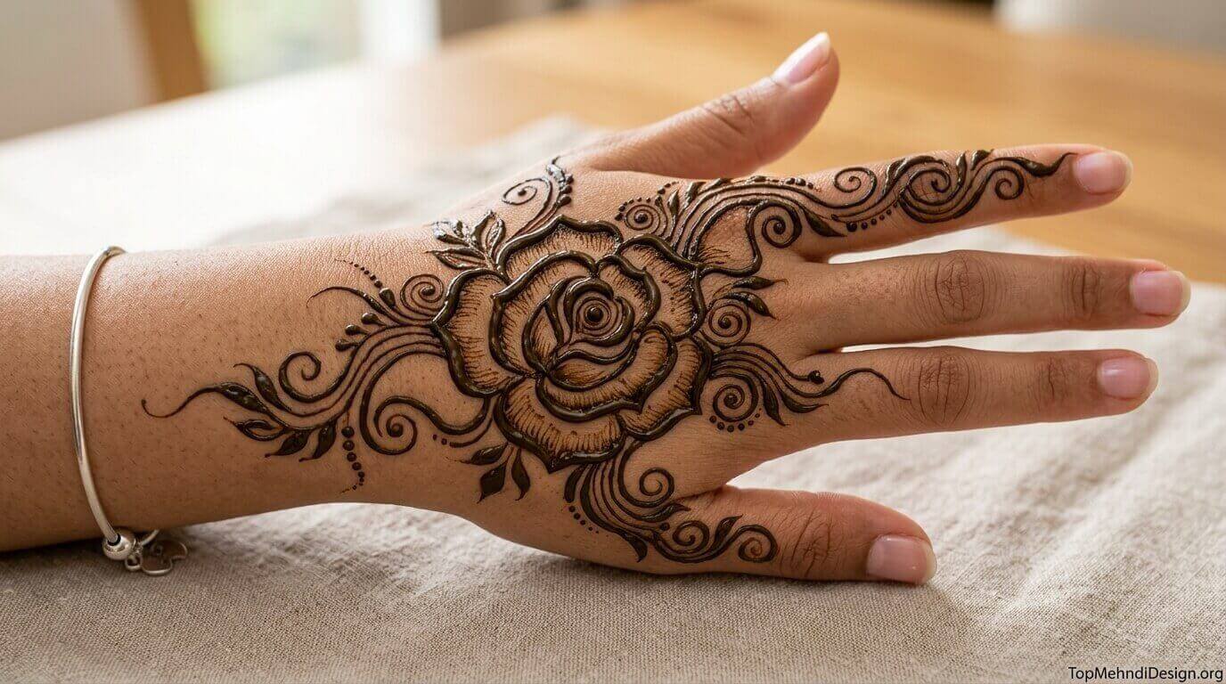Simple Mehndi Design for Bride 2026