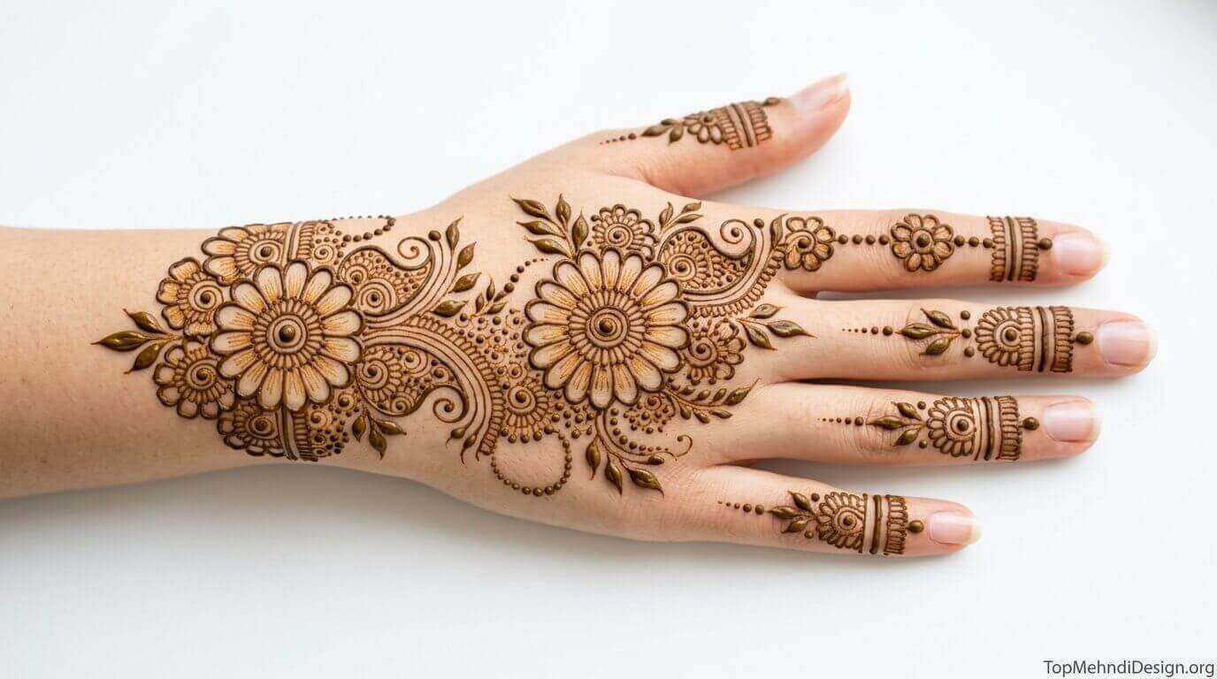 Simple Mehndi Design for Bride 2026
