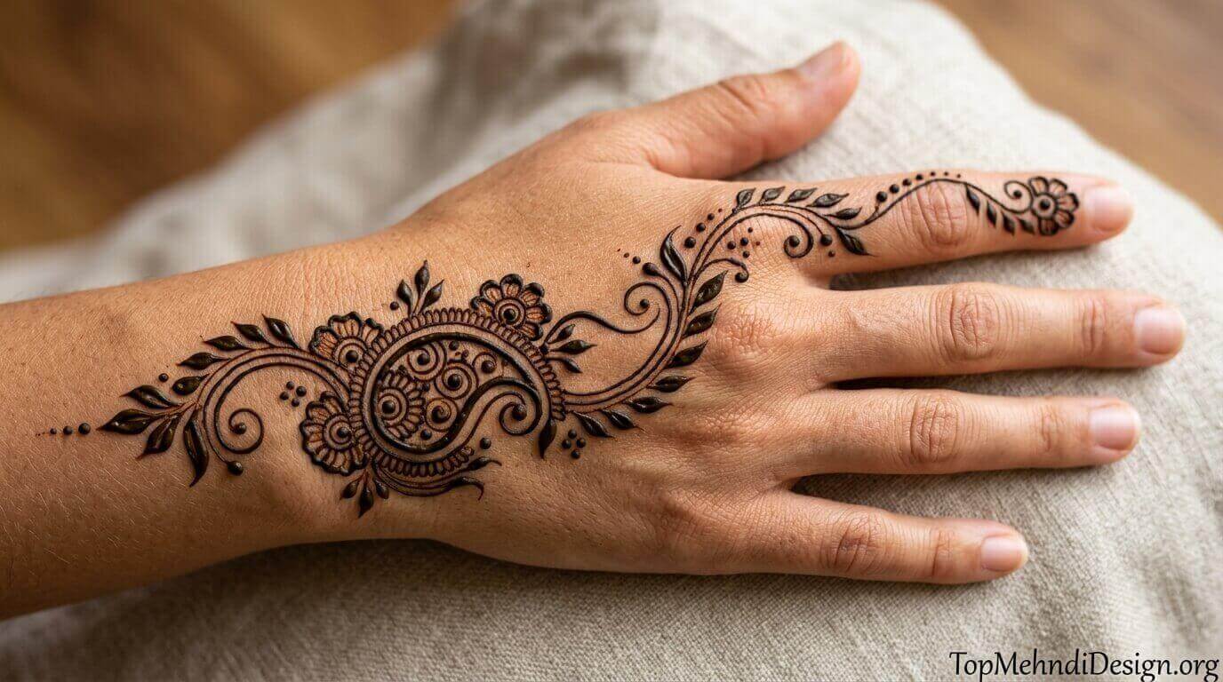 Simple Mehndi Design for Bride 2026