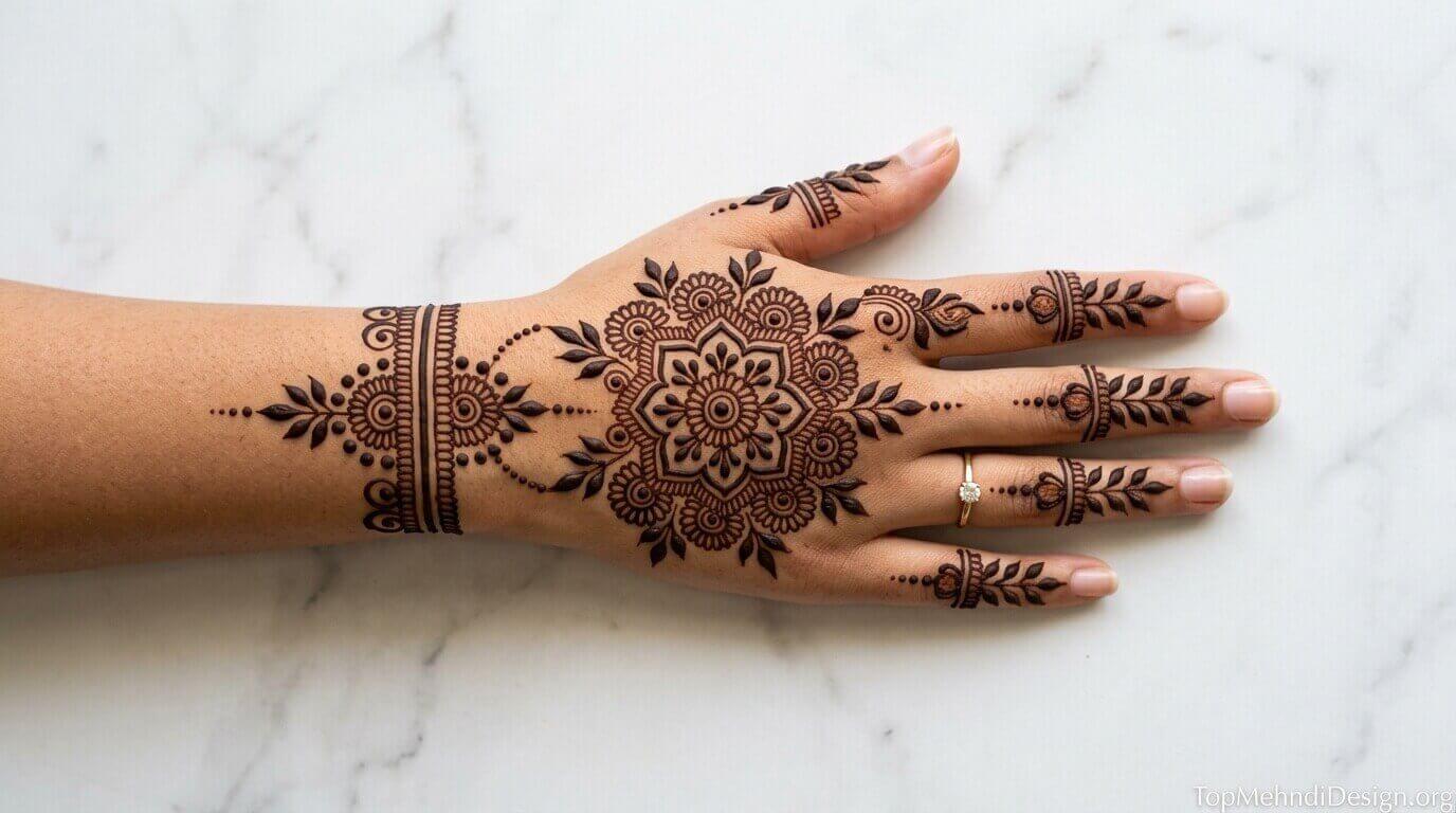 Simple Mehndi Design for Bride 2026