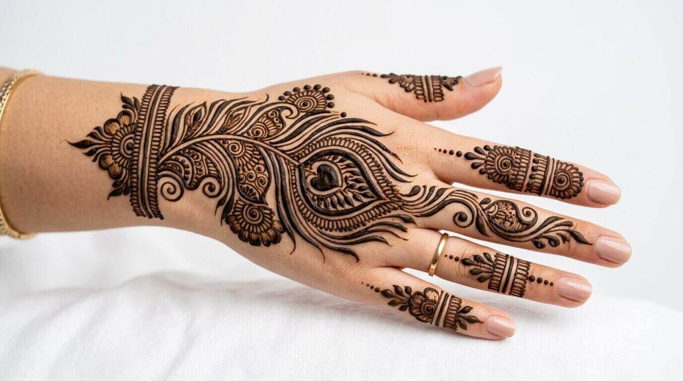 Simple Mehndi Design for Bride 2026