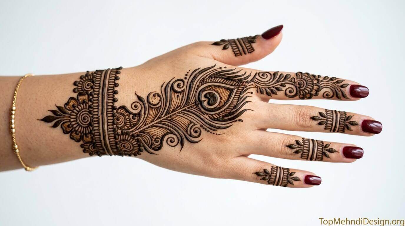 Simple Mehndi Design for Bride 2026